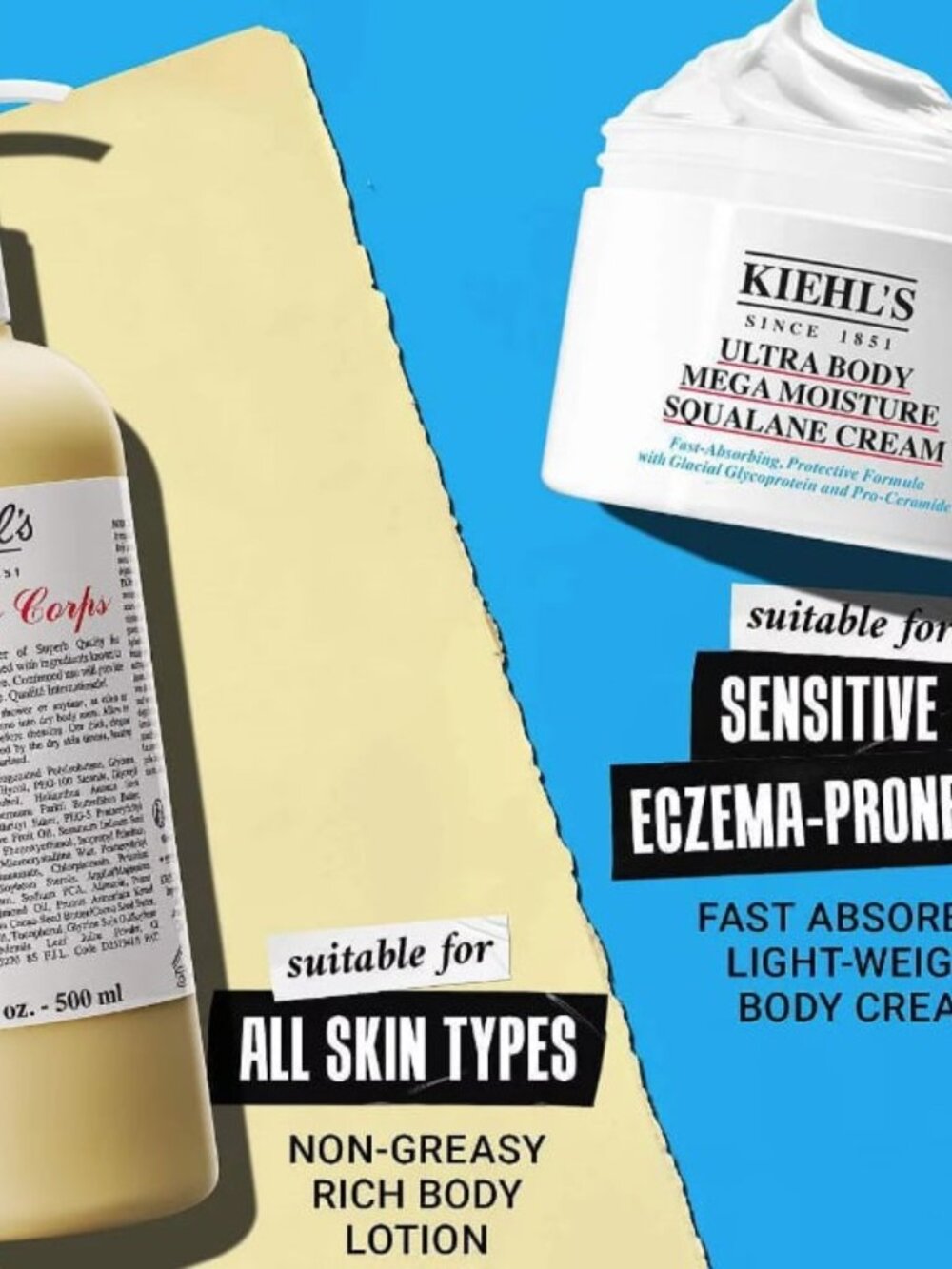 New Sealed Kiehl's Ultra Body Mega Moisture Squalane Cream 8.4oz Full Size - Picture 12 of 14